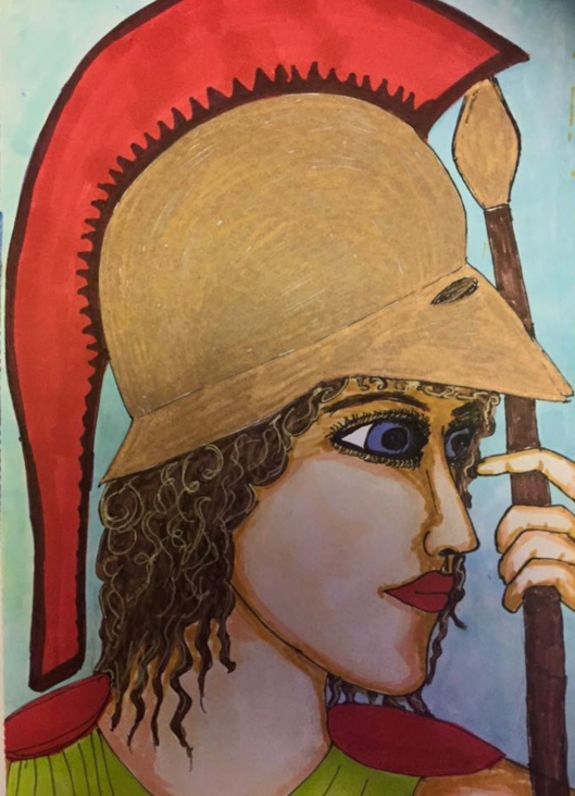 Athena Prayer Card